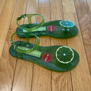 Katy Perry lime jelly sandals